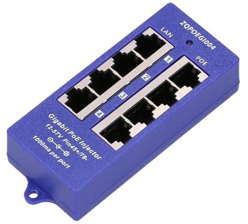 MaxLink pasivní Gigabitový POE panel, 4 porty