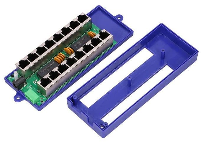 MaxLink pasivní Gigabitový POE panel, 8 portů