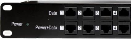 MaxLink POE panel 12 portů, 1U pro rack 19"