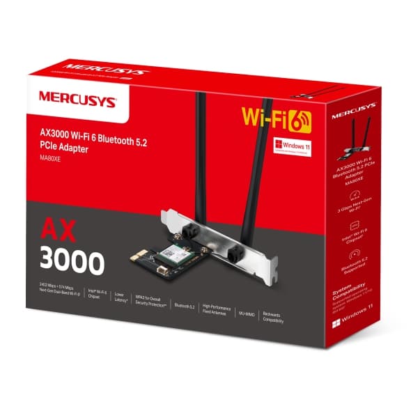 Mercusys AX3000 Dual-Band, Wi-Fi 6, Bluetooth 
