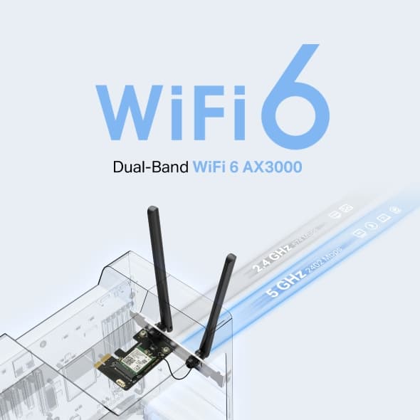 Mercusys AX3000 Dual-Band, Wi-Fi 6, Bluetooth 