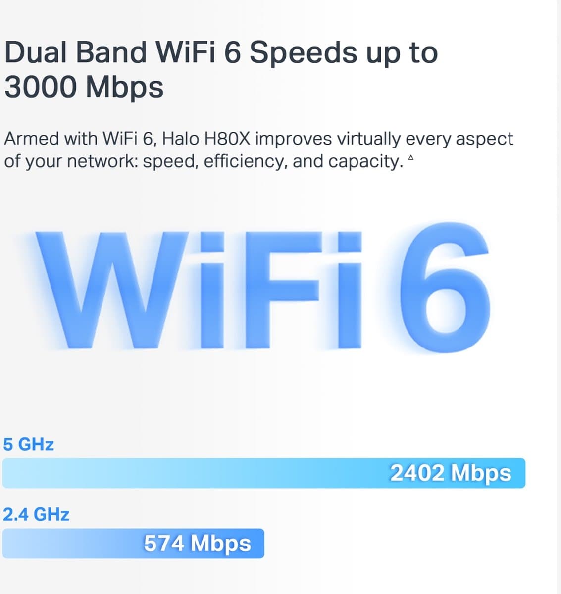 MERCUSYS Halo H80X(1-pack) Halo Mesh WiFi6 systém