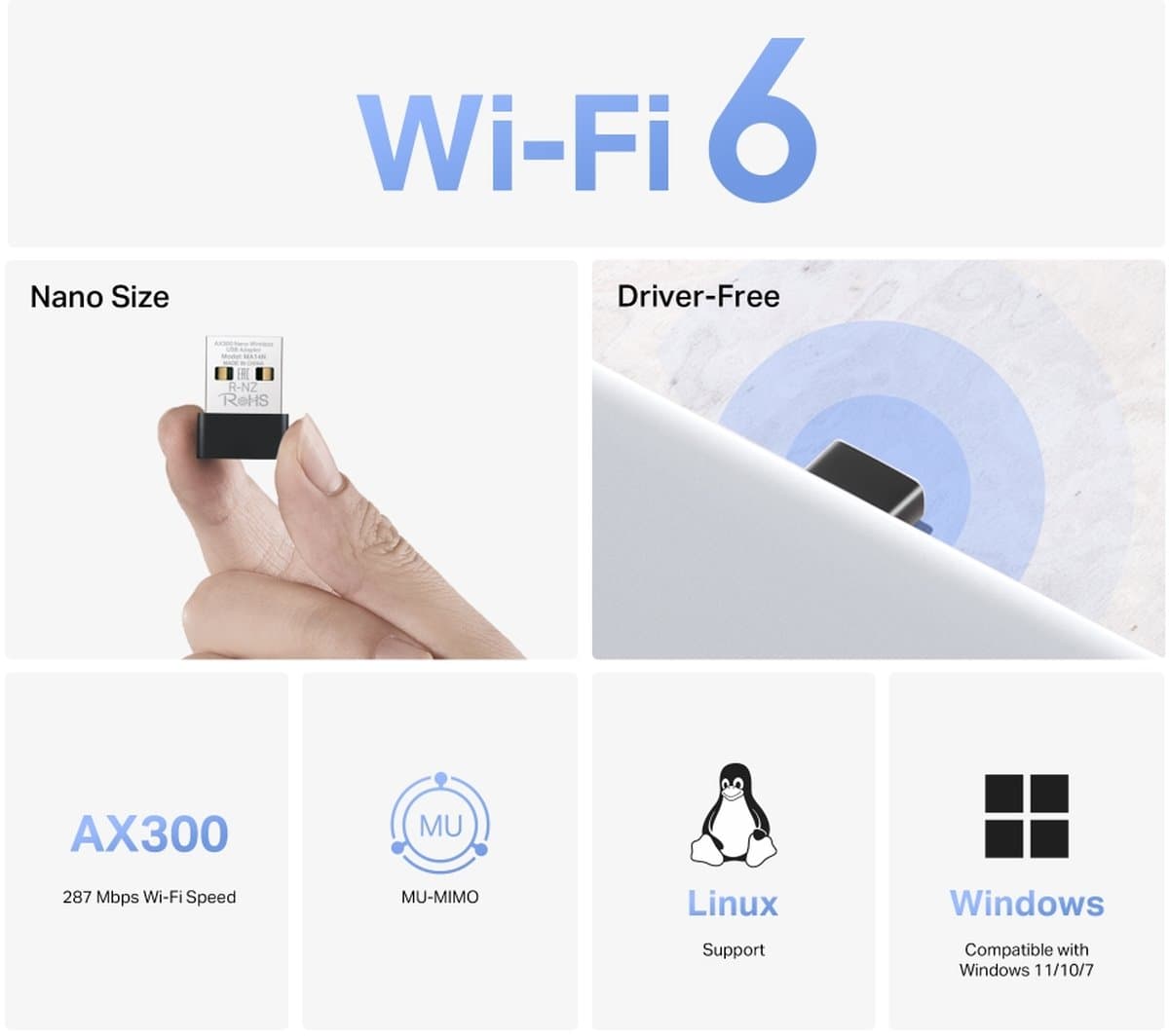 MERCUSYS MA14N - Bezdrátový USB nano adaptér