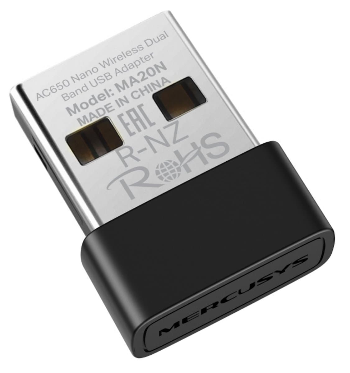MERCUSYS MA20N Nano Dual-Band bezdrátový USB adaptér