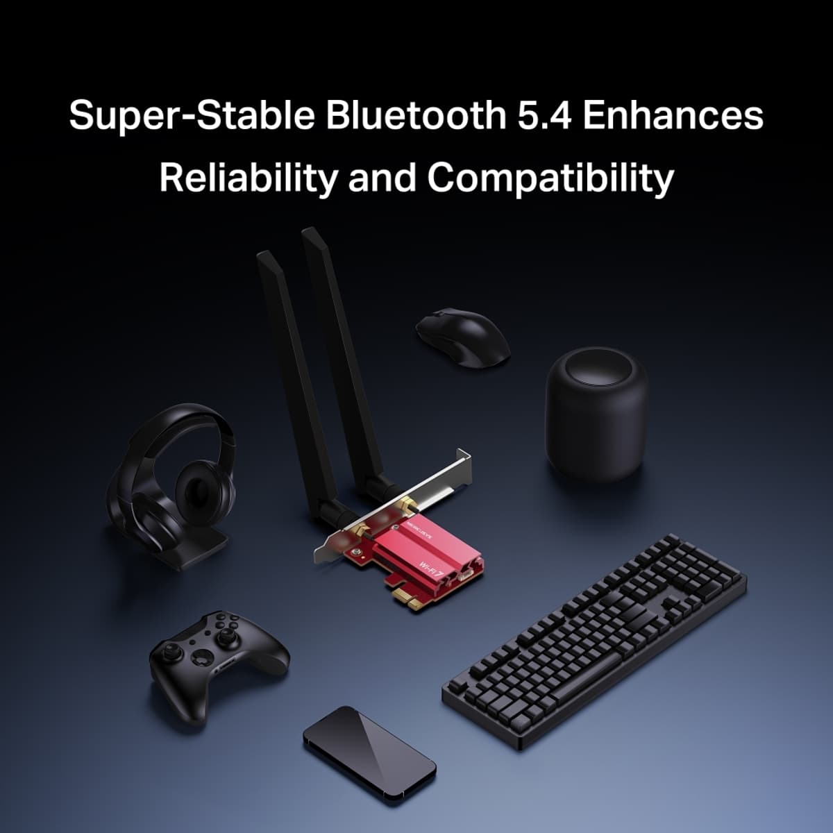 MERCUSYS MA47BE - Wi-Fi 7 a Bluetooth PCIe Adaptér