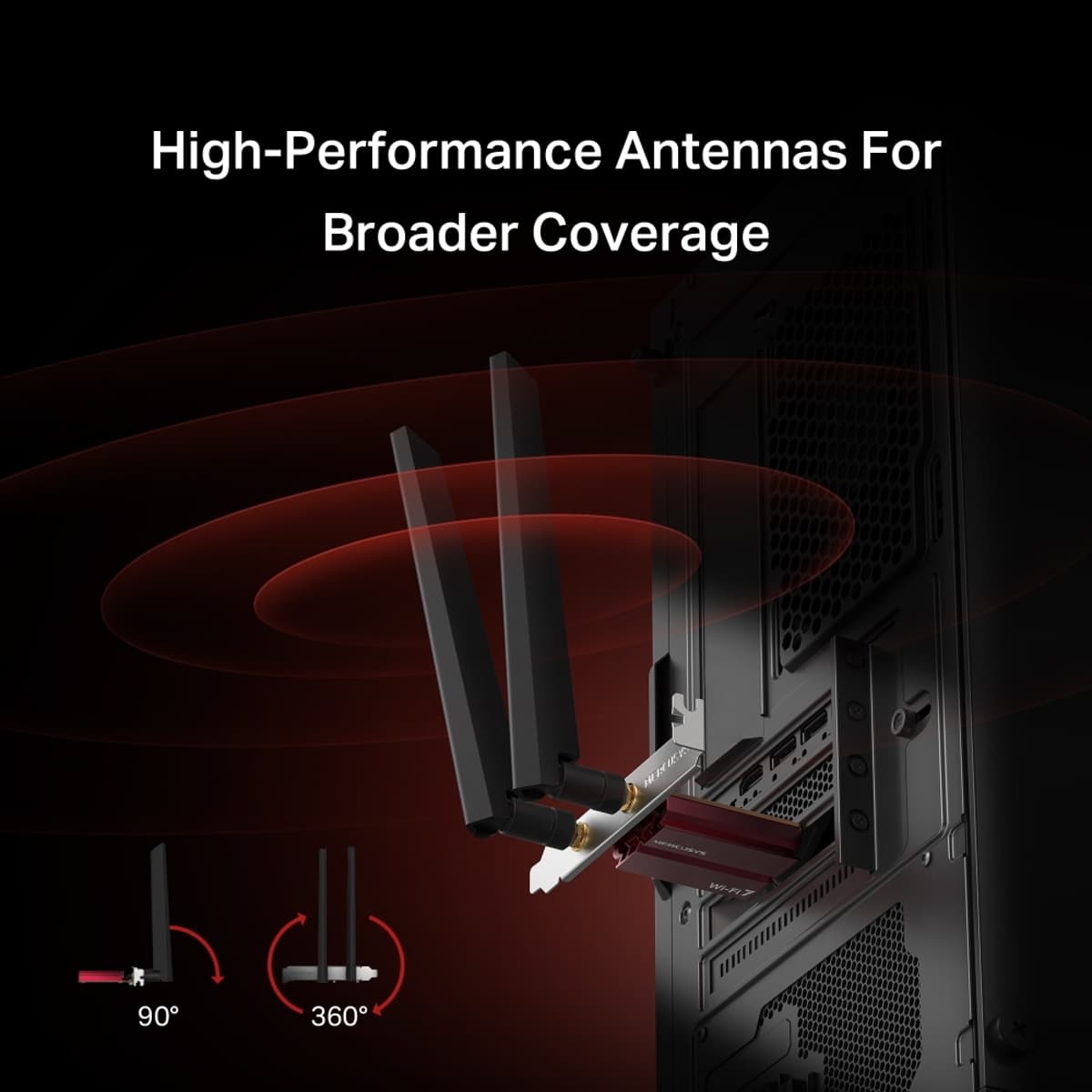 MERCUSYS MA47BE - Wi-Fi 7 a Bluetooth PCIe Adaptér
