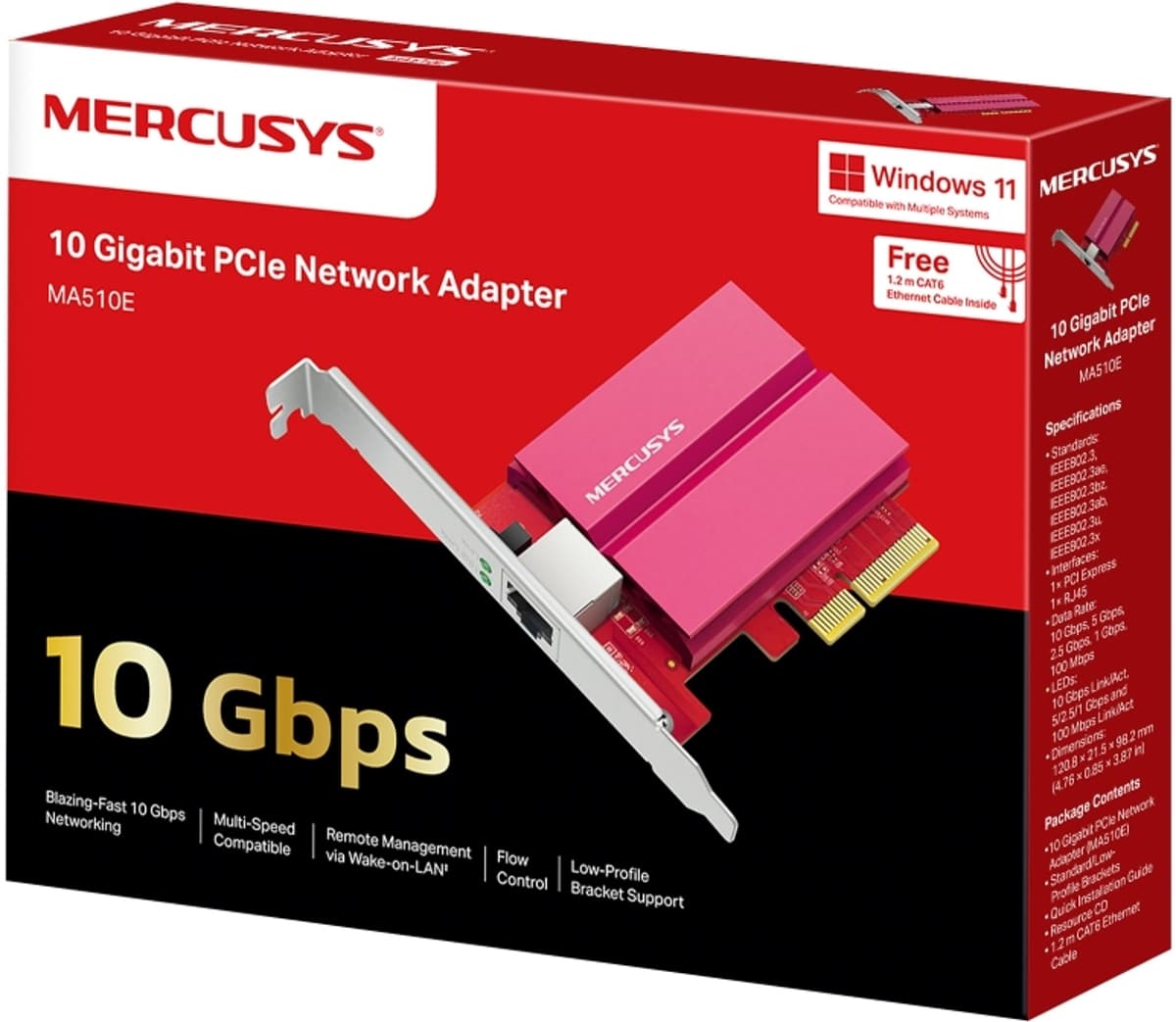 MERCUSYS MA510E, 10G PCIe Síťová karta