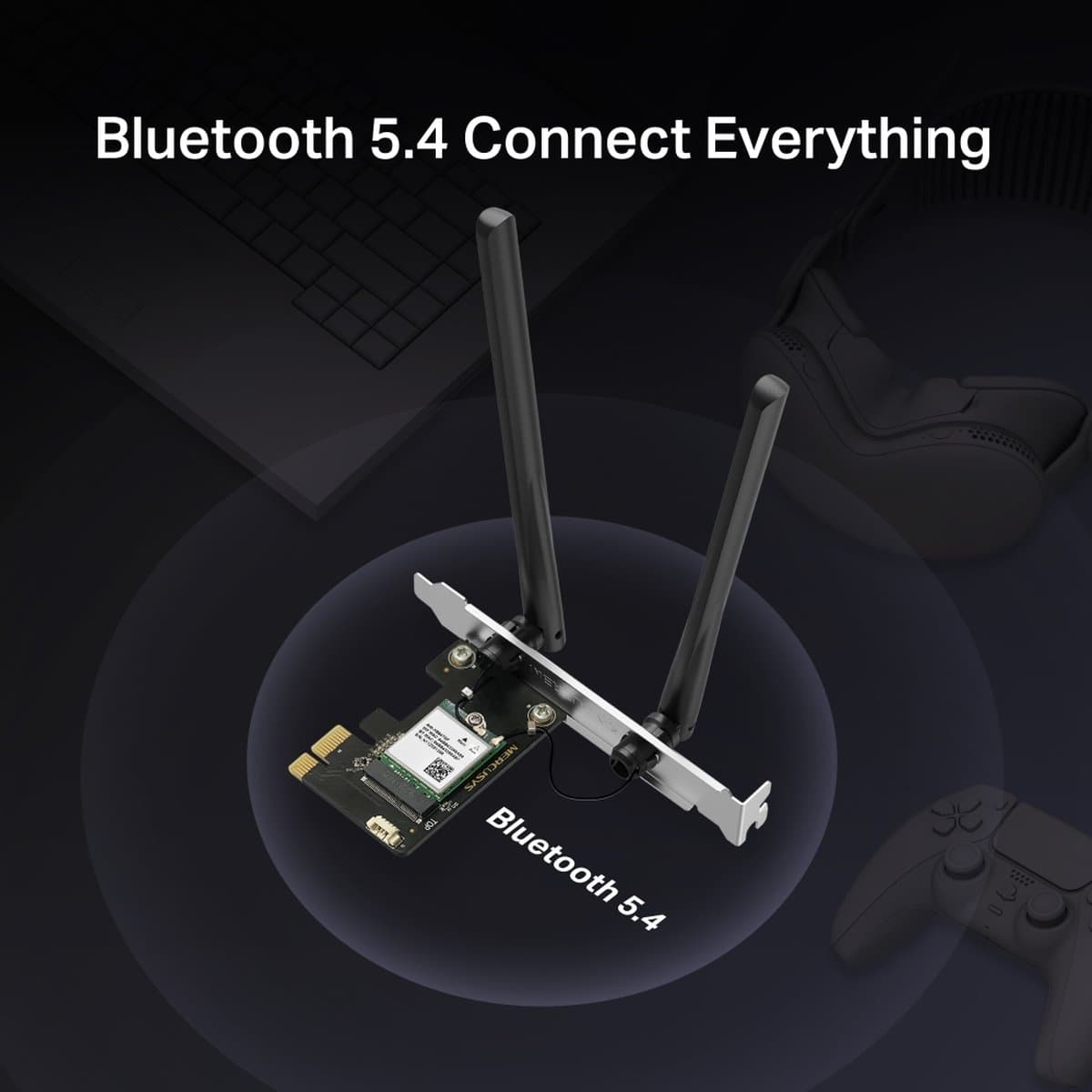 MERCUSYS MA70XE Wi-Fi 6 a Bluetooth 5.4 PCIe Adaptér