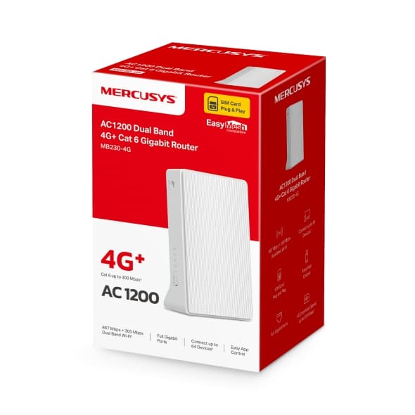 Mercusys MB230-4G, Bezdrátový router s 4G LTE