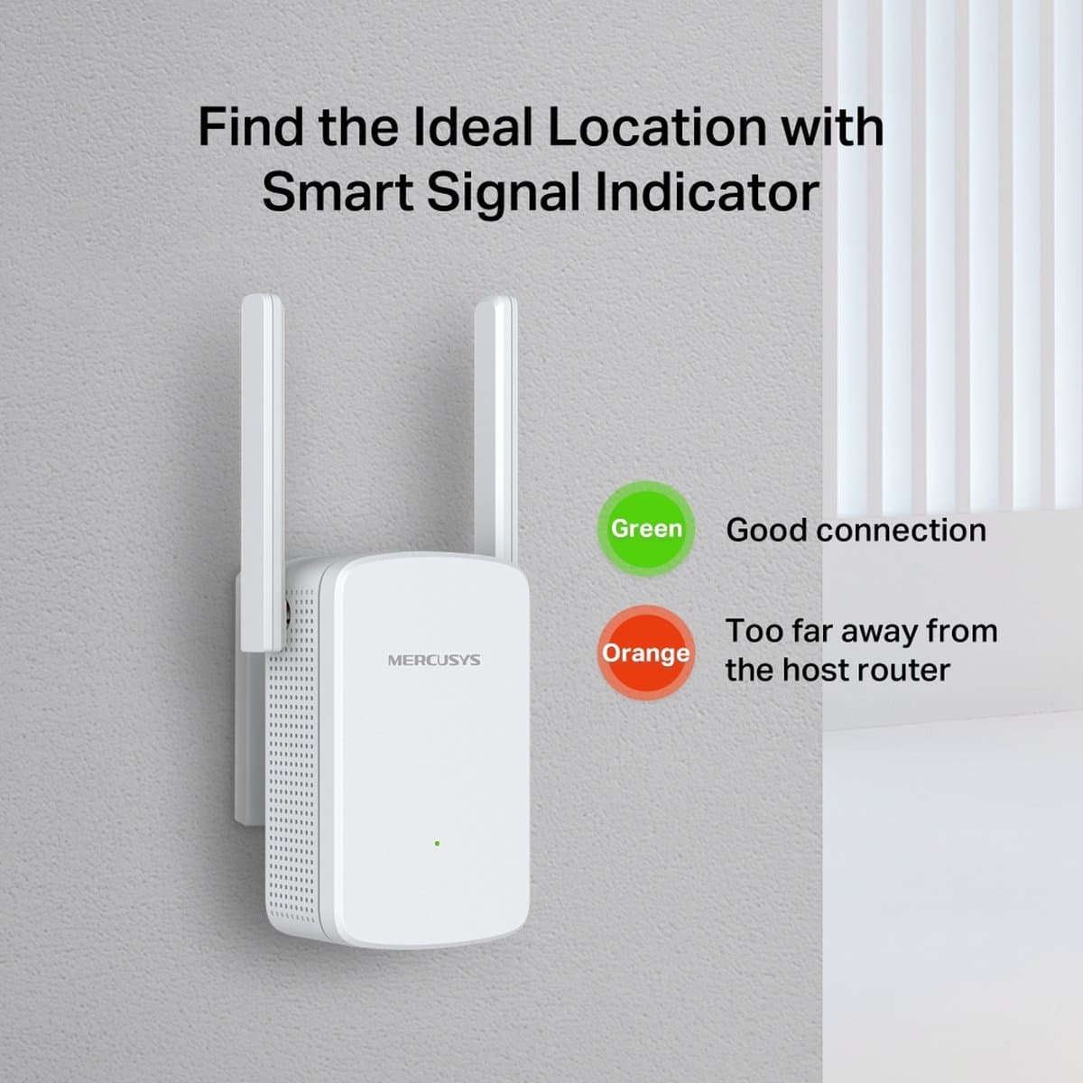 MERCUSYS ME12, 300 Mbps Wi-Fi Range Extender 