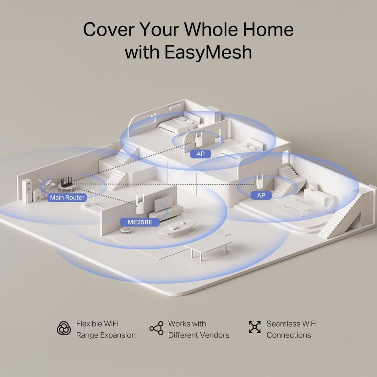 MERCUSYS ME25BE Wi-Fi 7 Range Extender