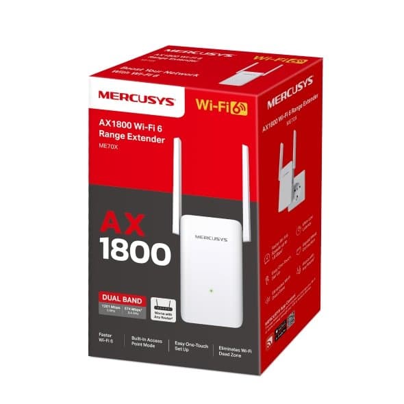 MERCUSYS ME70X AX1800 Wi-Fi 6 Range Extender