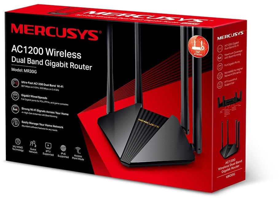 MERCUSYS MR30G Bezdrátový Dual Band Router