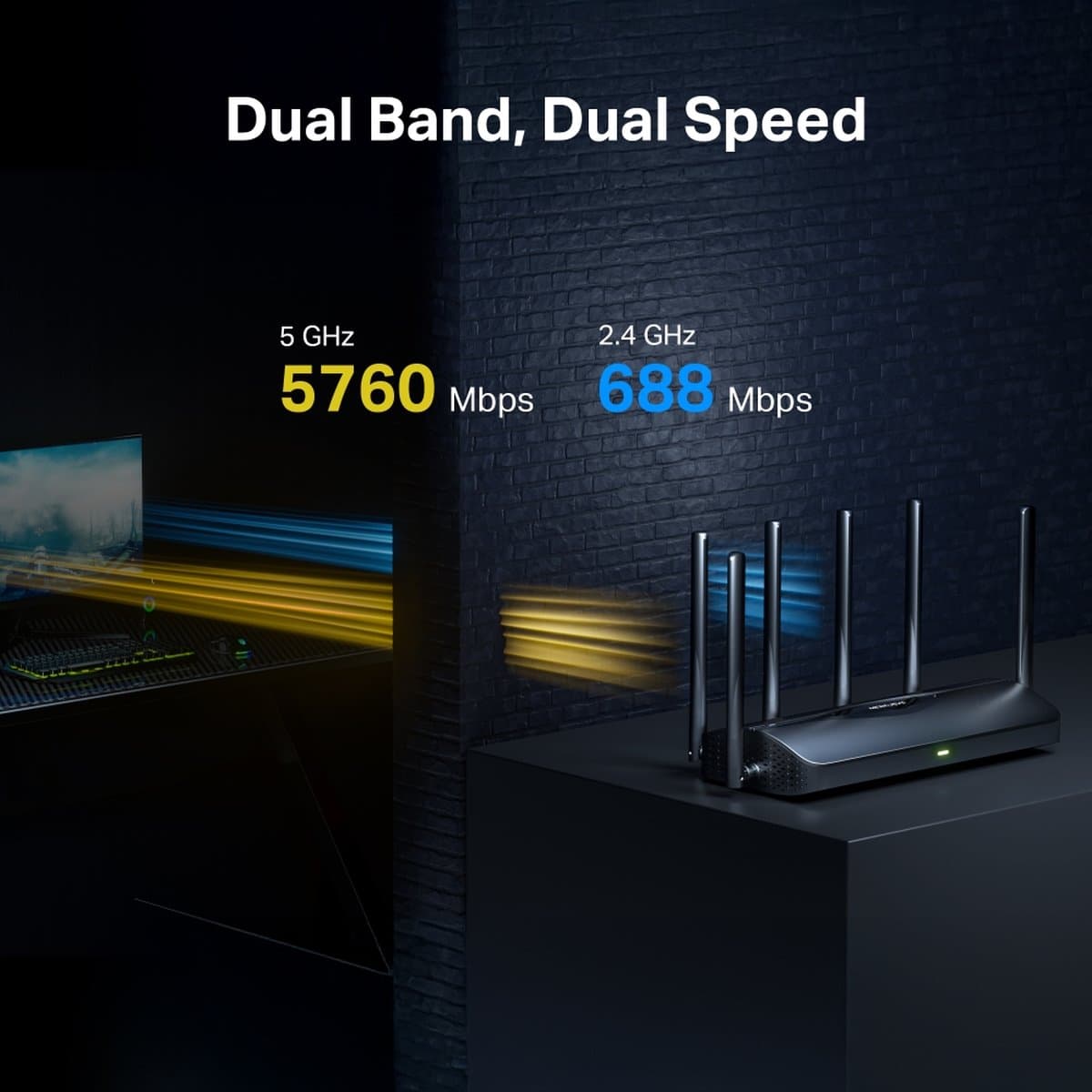 MERCUSYS MR37BE Dual Band Wi-Fi 7 router
