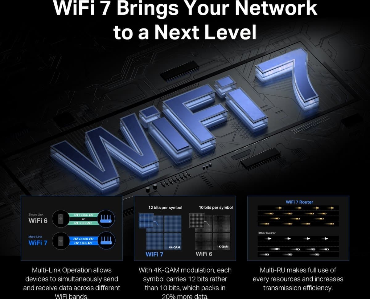 MERCUSYS MR37BE Dual Band Wi-Fi 7 router