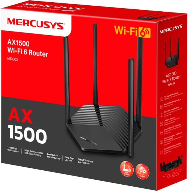 MERCUSYS MR60X WiFi 6 Router Dual-Band