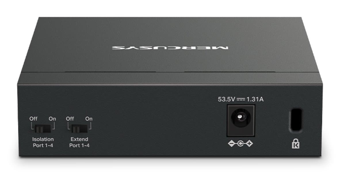 MERCUSYS MS105GP Gigabitový PoE switch, 4x POE