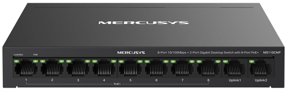 MERCUSYS MS110CMP, Gigabitový switch s 8x PoE+