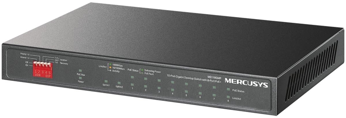MERCUSYS MS110GMP, Gigabitový PoE+ switch
