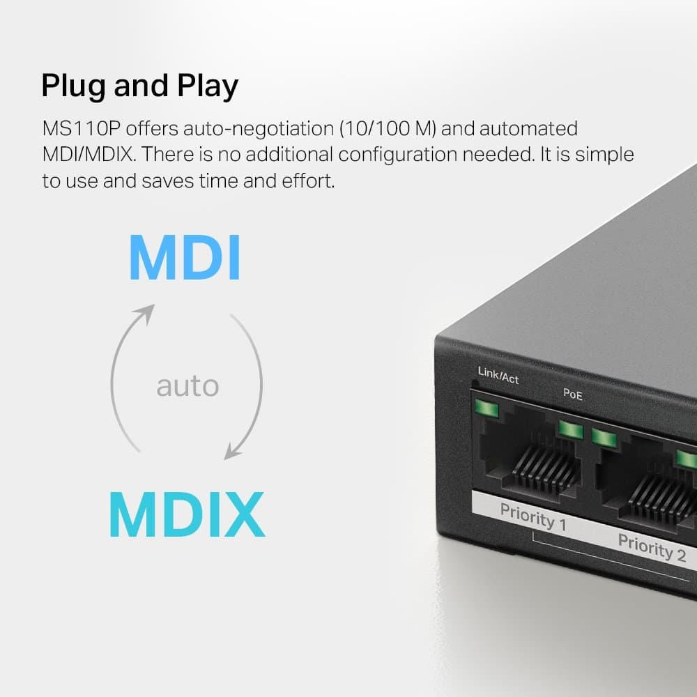 MERCUSYS MS110P PoE switch