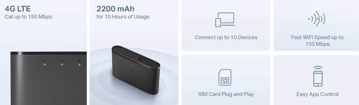 Mercusys MT110 - Bezdrátový Router s 4G LTE