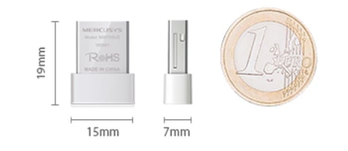 MERCUSYS MW150US - Bezdrátový nano USB adaptér, 150Mbps