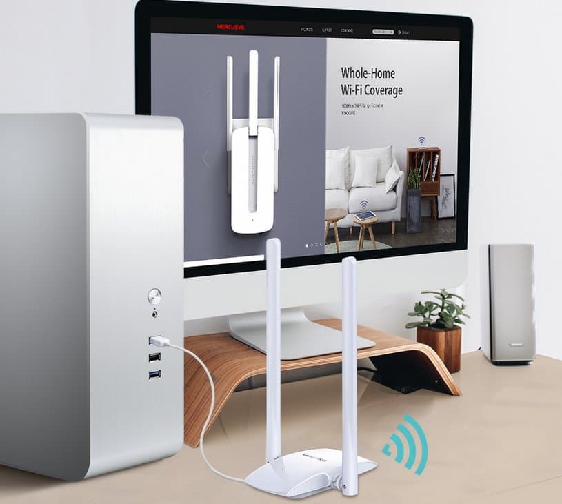 MERCUSYS MW300UH Bezdrátový USB adaptér, 300Mbps