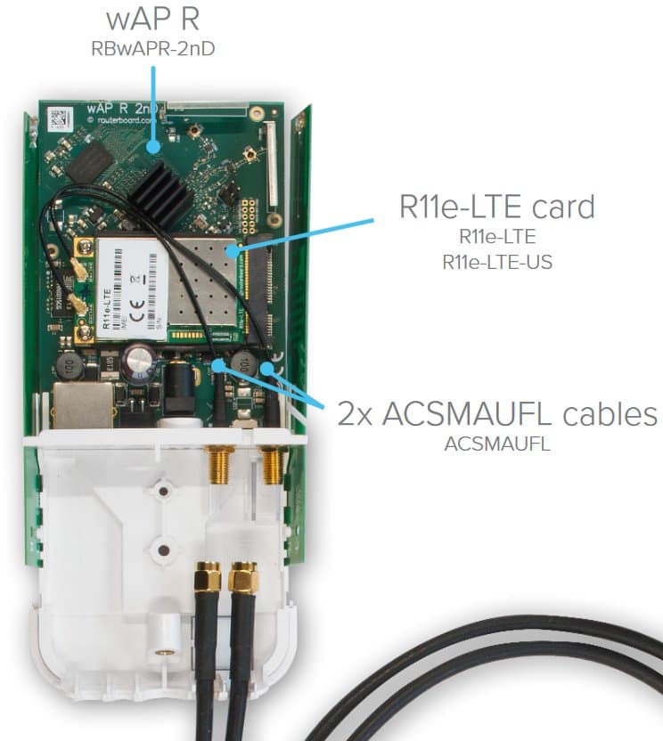 MikroTik ACSMAUFL Pigtail, 15cm, U.FL - SMA female
