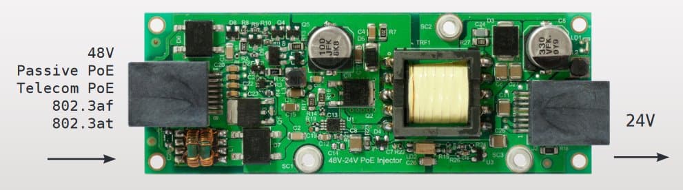 MikroTik RBGPOE-CON-HP - 48V to 24V PoE Converter