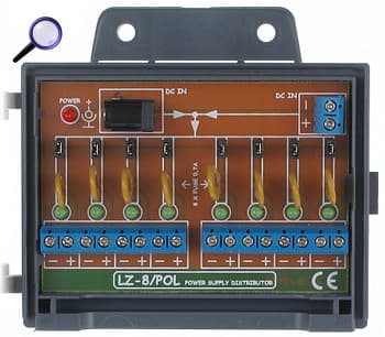 Napájecí distributor LZ-8 ( 8 výstupů )