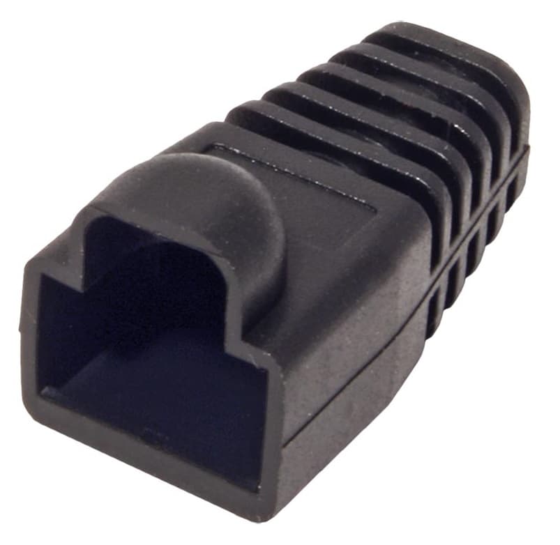 Ochranná krytka RJ45 s ochranou západky, černá