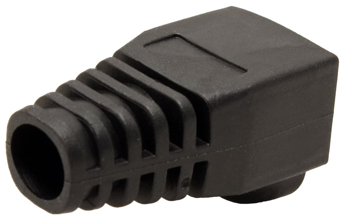 Ochranná krytka RJ45 s ochranou západky, černá