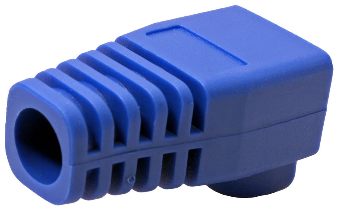 Ochranná krytka RJ45 s ochranou západky, modrá
