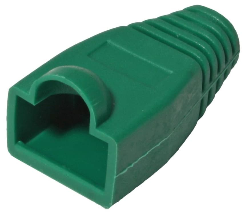 Ochranná krytka RJ45 s ochranou západky, zelená