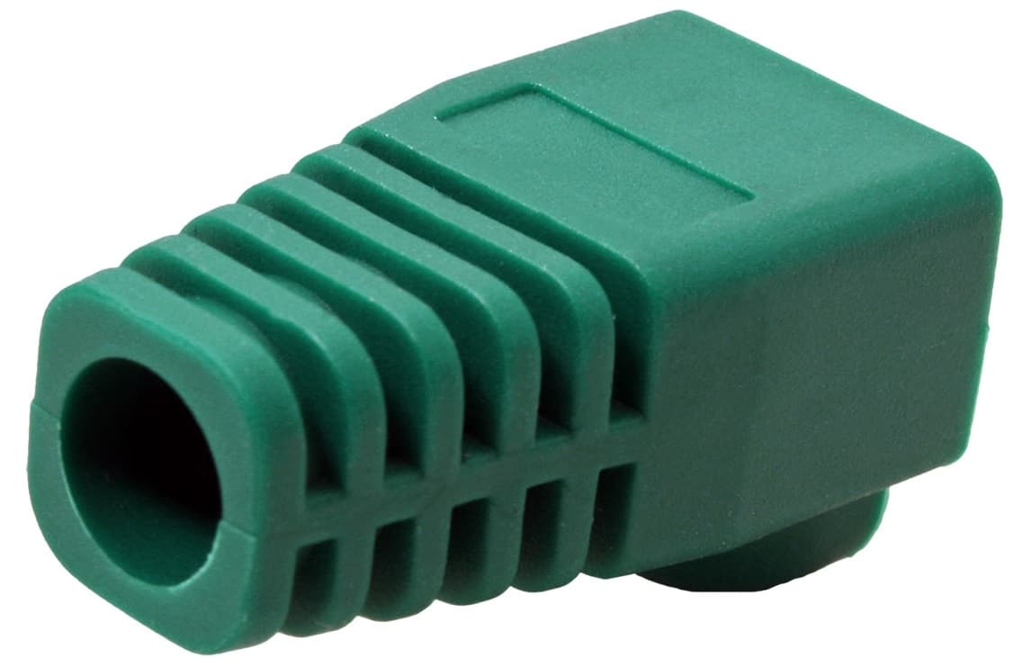 Ochranná krytka RJ45 s ochranou západky, zelená