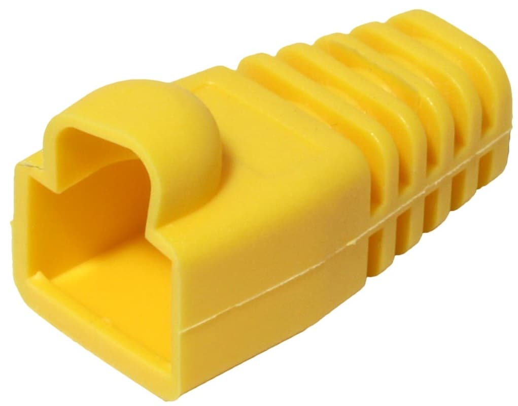 Ochranná krytka RJ45 s ochranou západky, žlutá