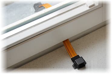 Okenní průchodka RJ-45/RJ45 měděný pásek
