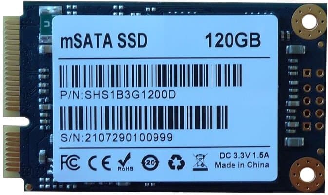 PC Engine msata120c, 120GB mSATA SSD disk