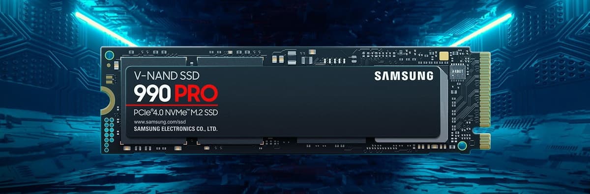 SAMSUNG 1TB SSD 990 PRO M.2, PCIe® 4.0 NVMe™