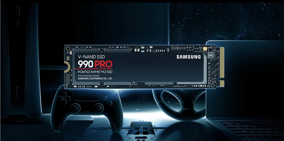 SAMSUNG 1TB SSD 990 PRO M.2, PCIe® 4.0 NVMe™