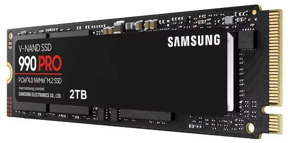 SAMSUNG 2TB SSD 990 PRO M.2, PCIe® 4.0 NVMe™