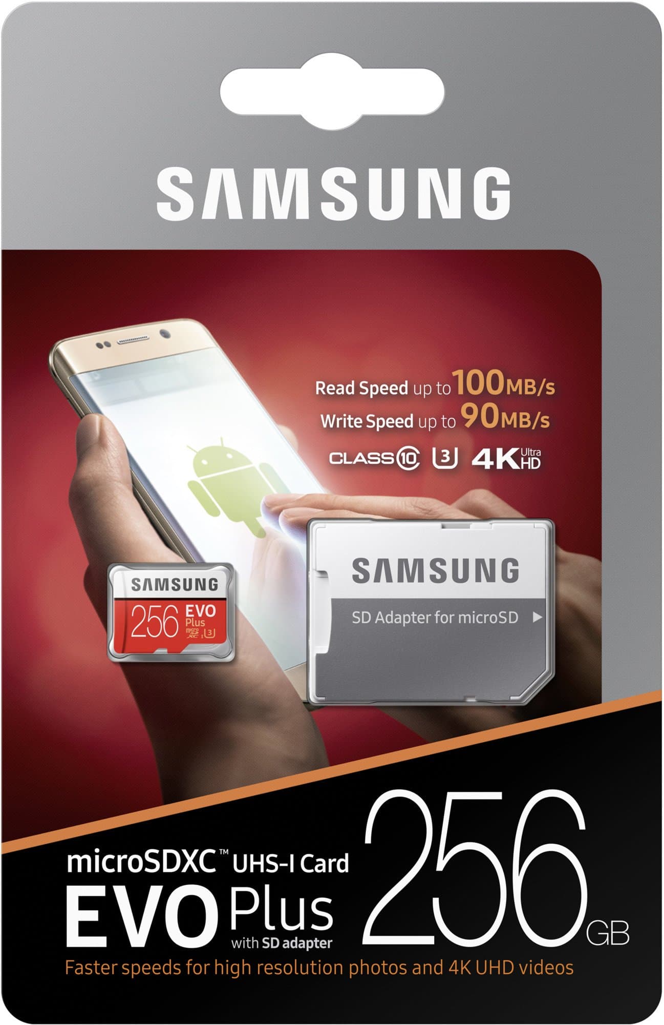 Samsung Micro SDXC karta 256GB EVO Plus + SD adaptér