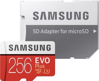 Samsung Micro SDXC karta 256GB EVO Plus + SD adaptér