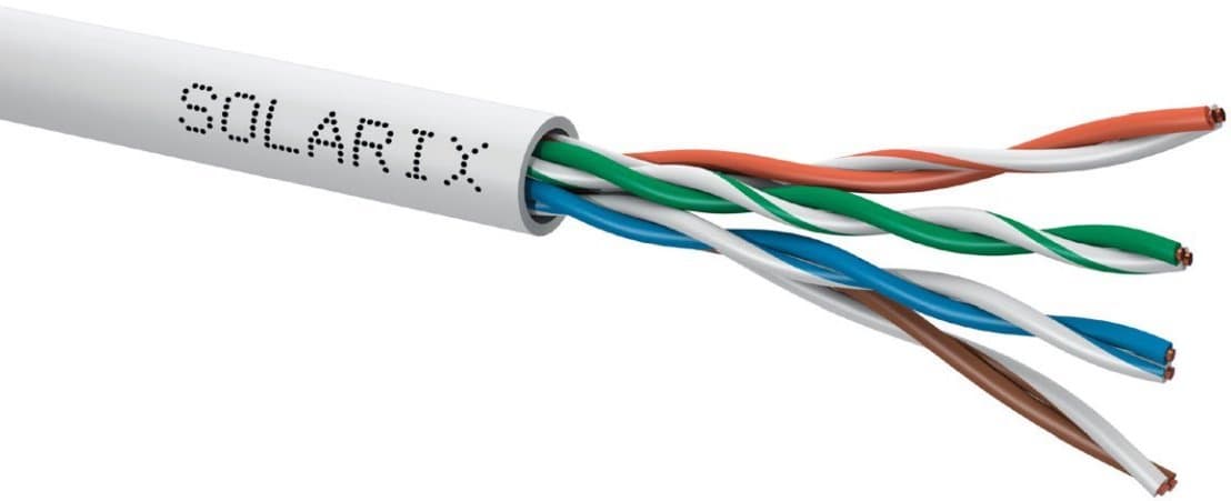 Solarix instalační kabel CAT5E UTP PVC 500m box