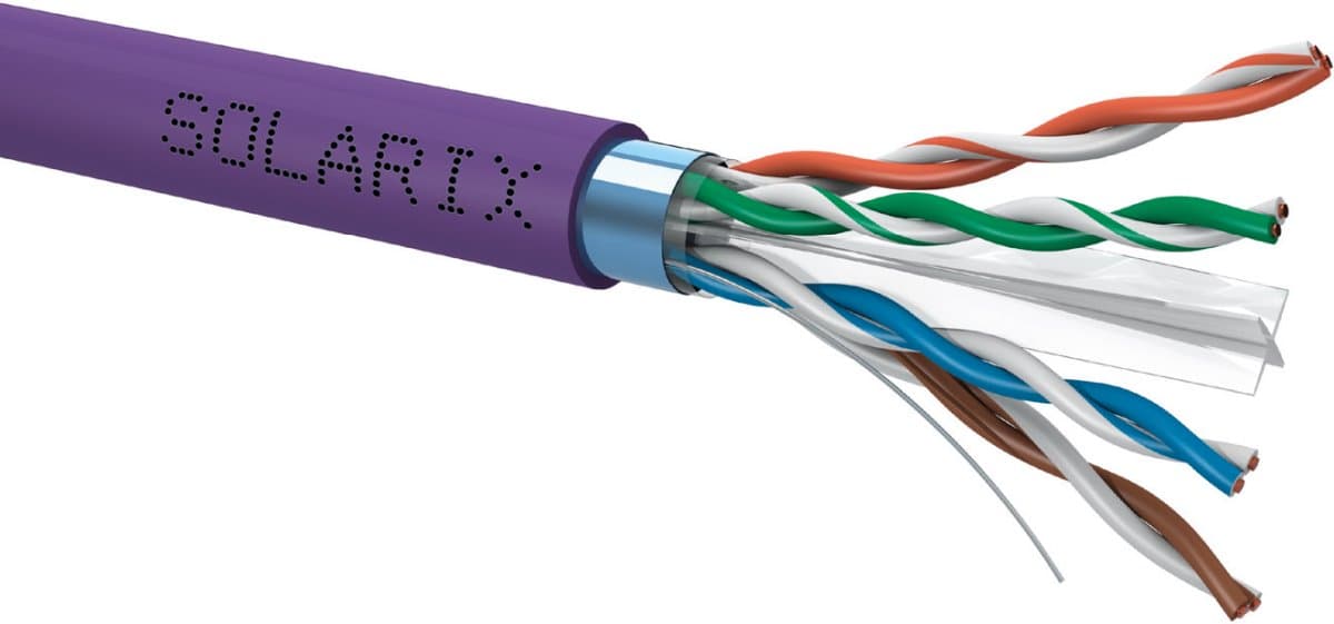 Solarix instalační kabel CAT6 FTP LSOH 500m cívka