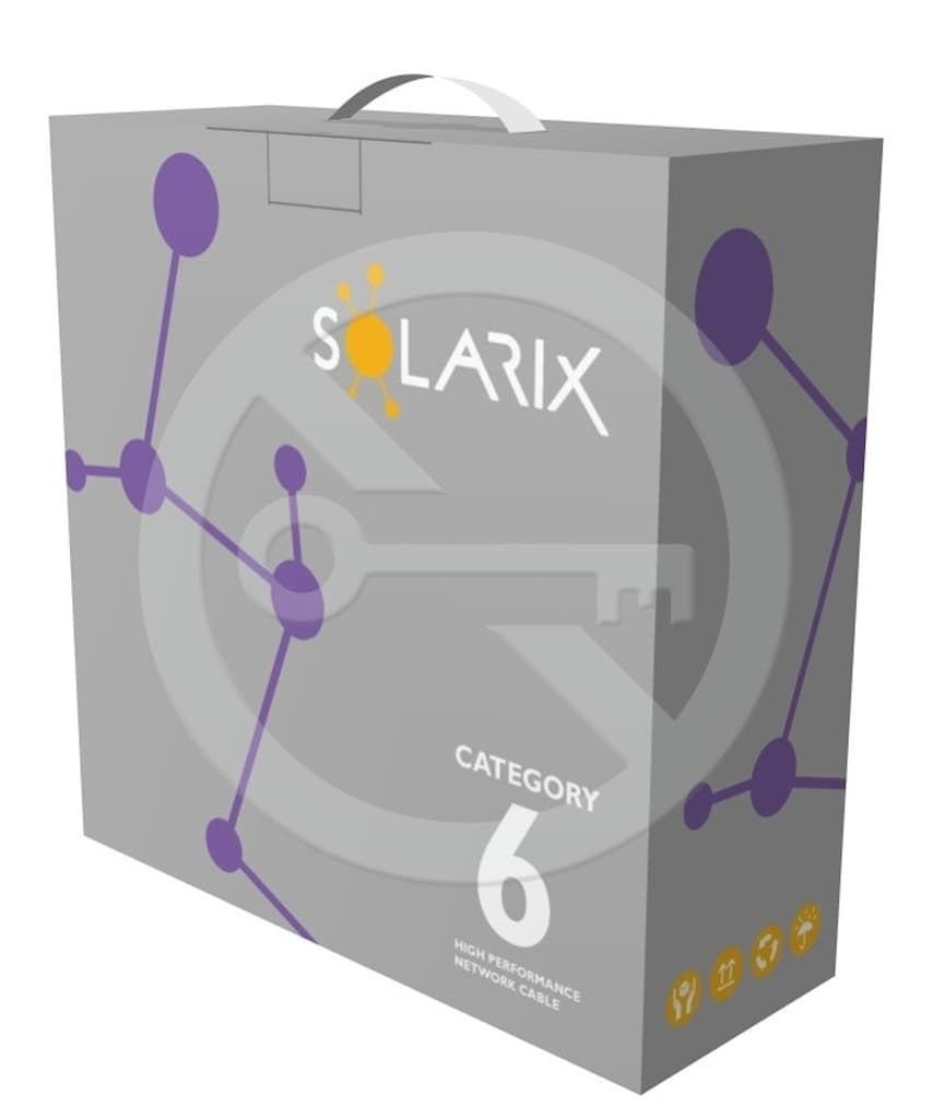 Solarix instalační kabel CAT6 UTP LSOH 100m box