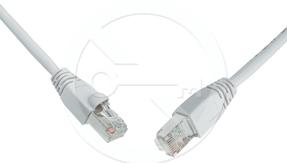 Solarix patch kabel CAT5E SFTP PVC 1m šedý snag-proof 