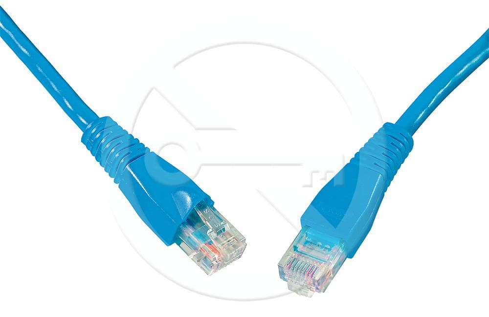 Solarix patch kabel CAT5E UTP PVC 3m modrý snag-proof