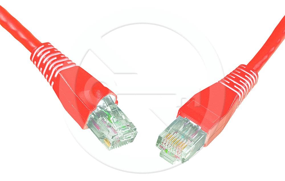 Solarix patch kabel CAT5E UTP PVC 7m červený snag-proof