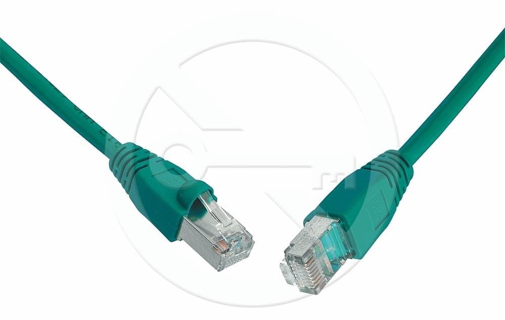 Solarix patch kabel CAT6 SFTP PVC 3m zelený snag-proof